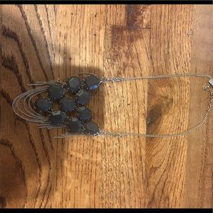 kendra scott grey statement necklace